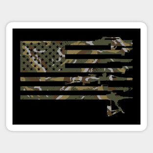 US Flag - USCM Arms - USCM Camo Sticker